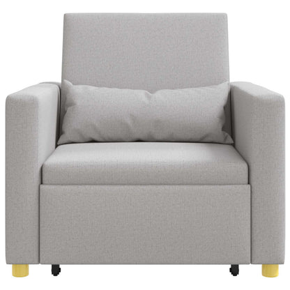 vidaXL Canapé-lit extensible simple Gris nuage 90 x 165 x 87 cm
