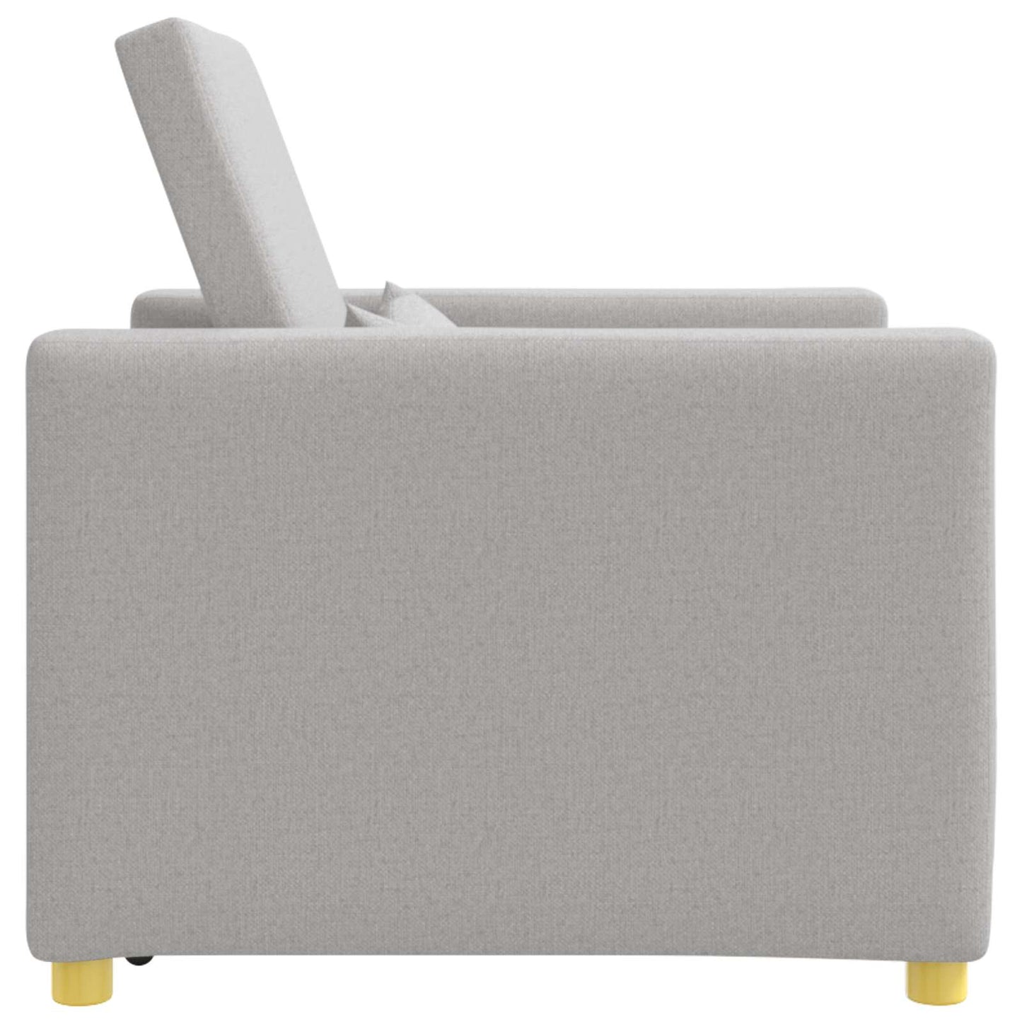vidaXL Canapé-lit extensible simple Gris nuage 90 x 165 x 87 cm