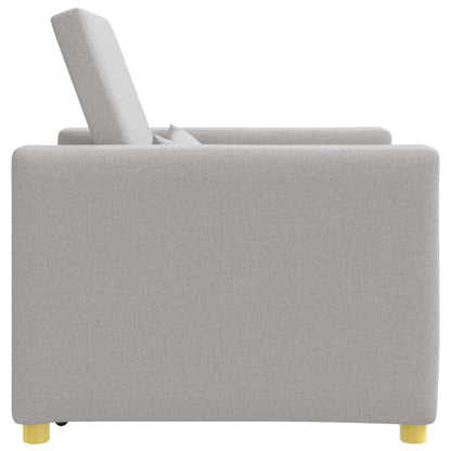 vidaXL Canapé-lit extensible simple Gris nuage 90 x 165 x 87 cm