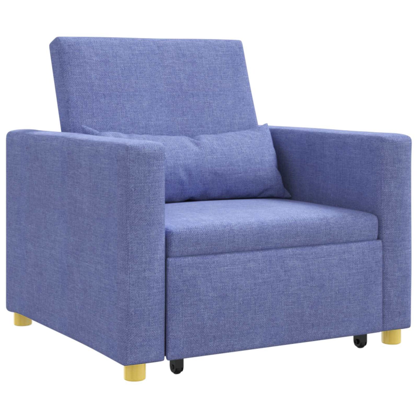 Ausziehbare Schlafcouch Einzel Jeans blau 90 x 165 x 87 cm