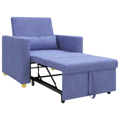 Ausziehbare Schlafcouch Einzel Jeans blau 90 x 165 x 87 cm