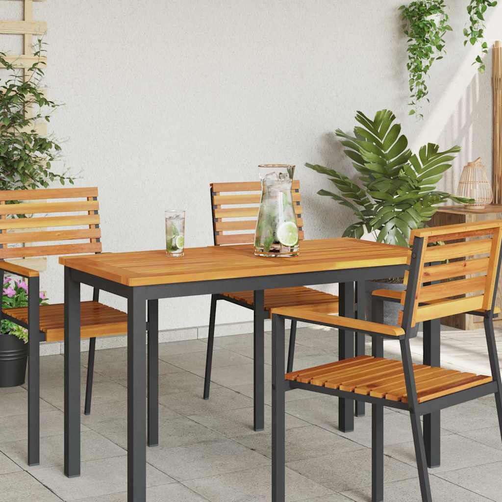 vidaXL Tischplatte Öl-Natur 110 x 55 x 2 cm Massivholz Akazie