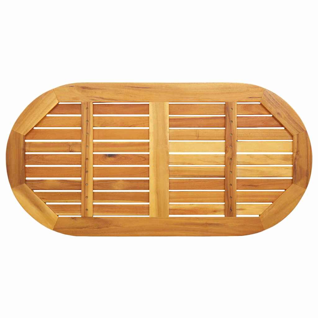 vidaXL Tischplatte Öl-Natur 110 x 55 x 2 cm Massivholz Akazie