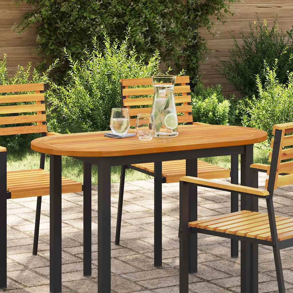 vidaXL Tischplatte Öl-Natur 110 x 55 x 2 cm Massivholz Akazie
