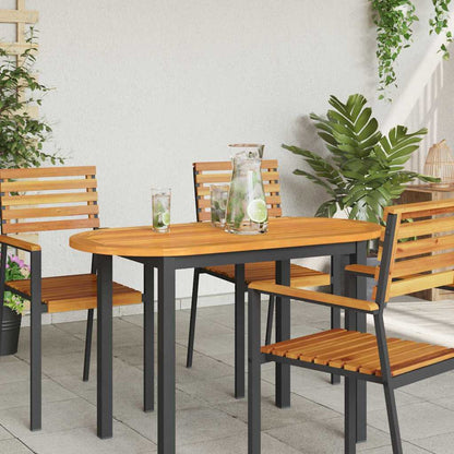 vidaXL Tischplatte Öl-Natur 110 x 55 x 2 cm Massivholz Akazie