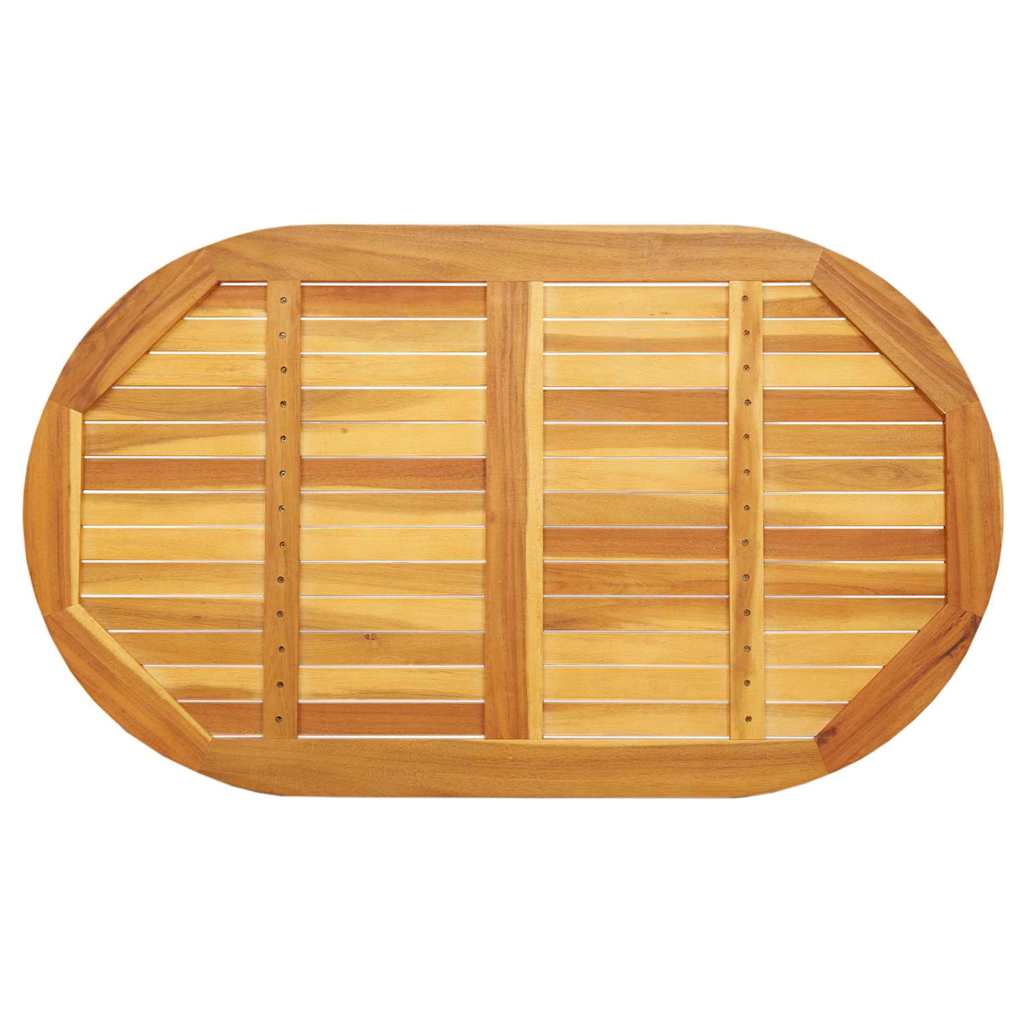 vidaXL Tischplatte Braun 120 x 70 x 2 cm Akazie Massivholz
