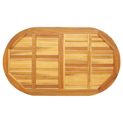 vidaXL Tischplatte Braun 120 x 70 x 2 cm Akazie Massivholz