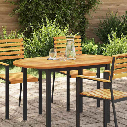 vidaXL Tischplatte Braun 120 x 70 x 2 cm Akazie Massivholz