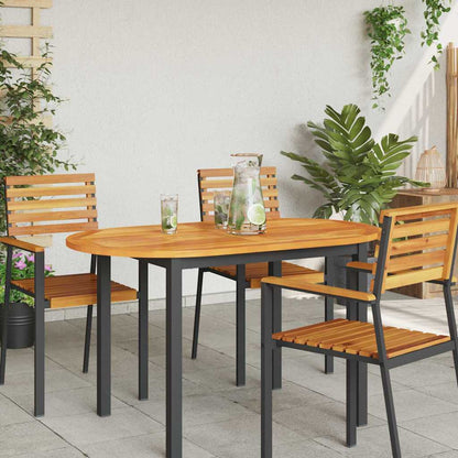 vidaXL Tischplatte Braun 120 x 70 x 2 cm Akazie Massivholz