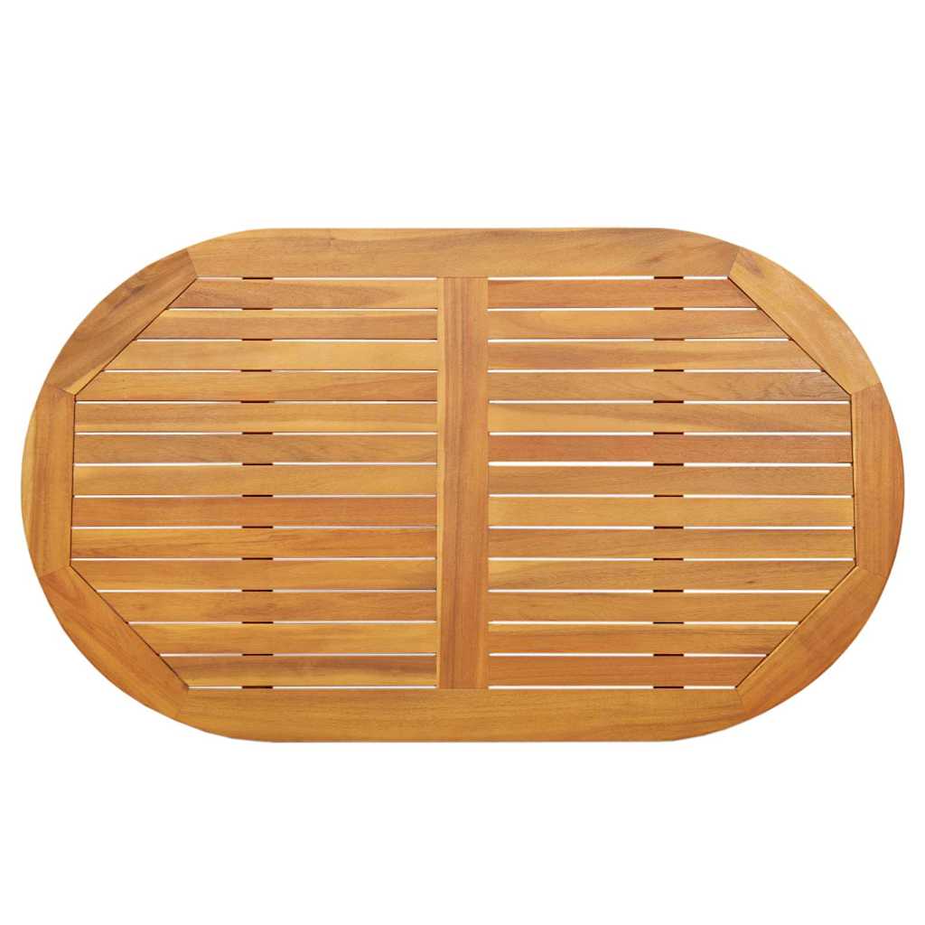 vidaXL Tischplatte Braun 120 x 70 x 2 cm Akazie Massivholz