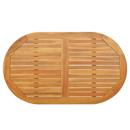 vidaXL Tischplatte Braun 120 x 70 x 2 cm Akazie Massivholz