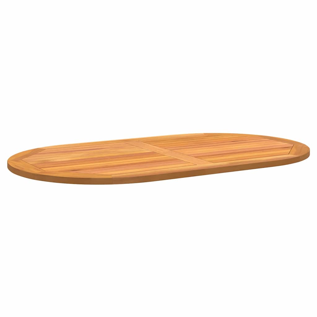 vidaXL Tischplatte Braun 120 x 70 x 2 cm Akazie Massivholz