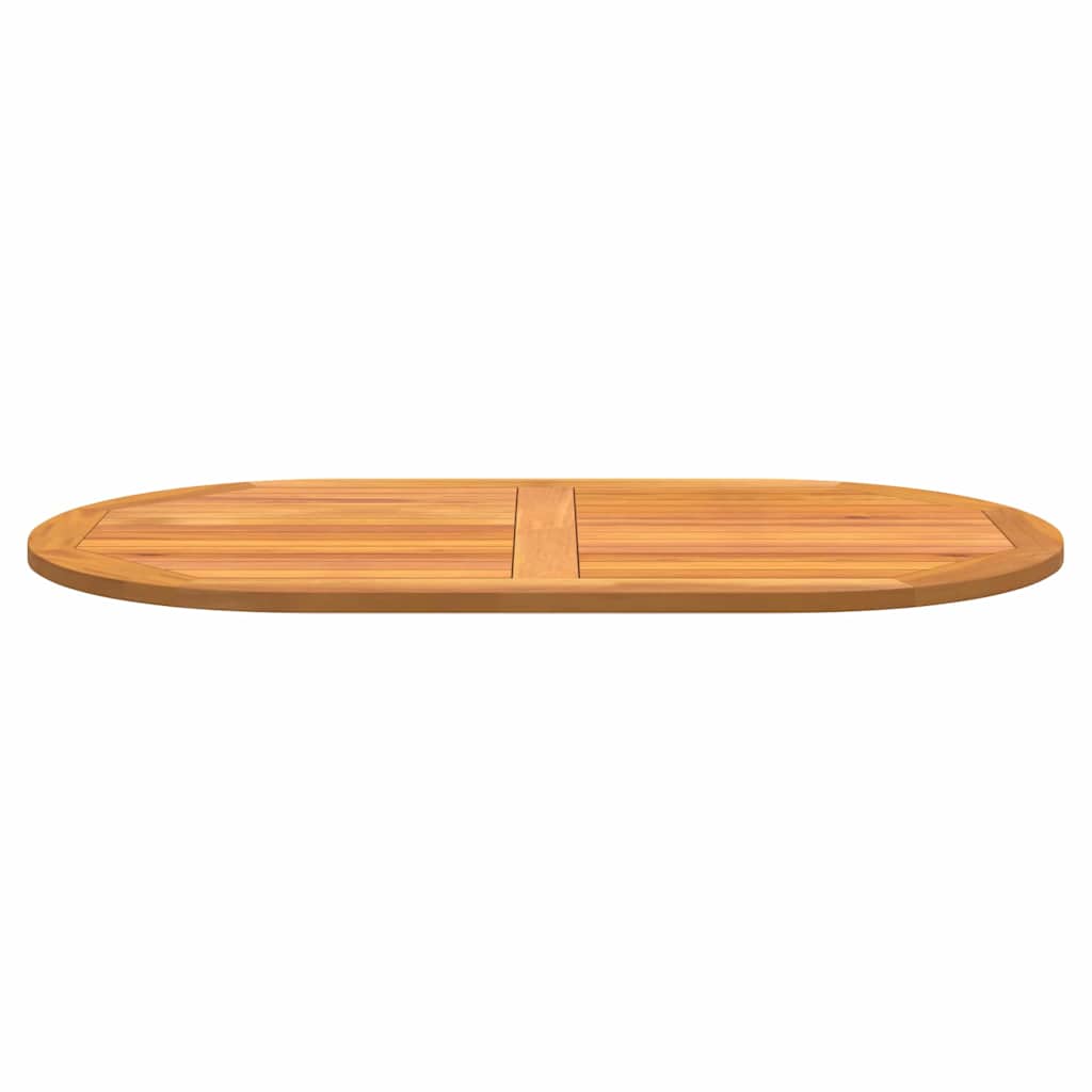 vidaXL Tischplatte Braun 120 x 70 x 2 cm Akazie Massivholz