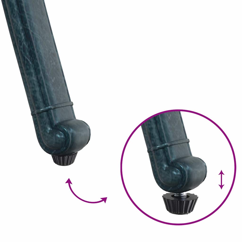 Gartenstuhl 2 pcs Grün 55 x 56,5 x 91cm Aluminium