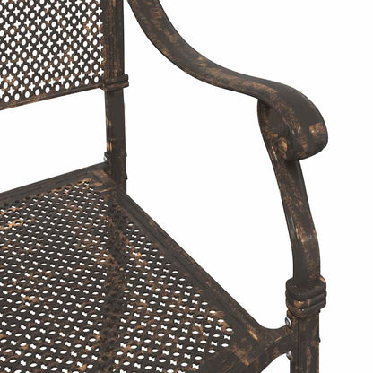 vidaXL Gartenstuhl 2 pcs Bronze 55 x 55 x 92,5cm Aluminium