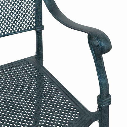 vidaXL Gartenstuhl 2 pcs Grün 64 x 62 x 93cm Aluminium