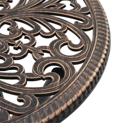 Garten Bistro Set 3 pcs Bronze Aluminium