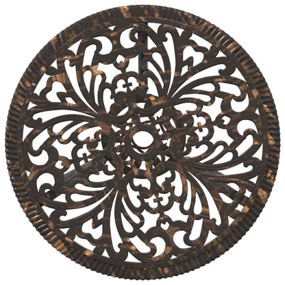 Garten Bistro Set 3 pcs Bronze Aluminium