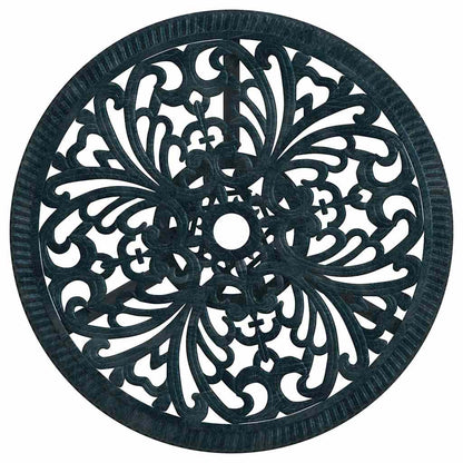 Garten Bistro Set 3 pcs Grün Aluminium