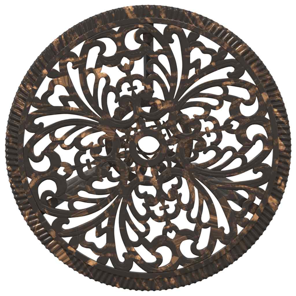 Garten Bistro Set 3 pcs Bronze Aluminium