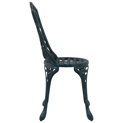 Gartenstuhl 2 pcs Grün 39 x 40 x 87cm Aluminium