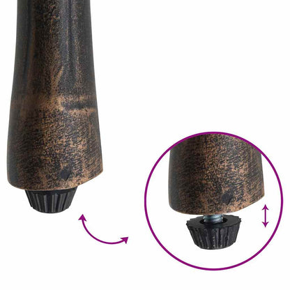 Gartenstuhl 2 pcs Bronze 53 x 51 x 88,5 cm Aluminium