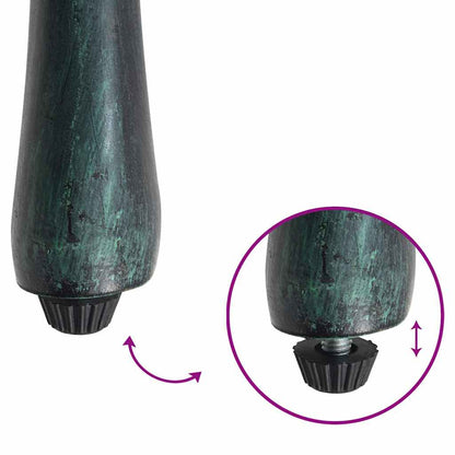 Gartenstuhl 4 pcs Grün 61 x 60,5 x 93cm Aluminium