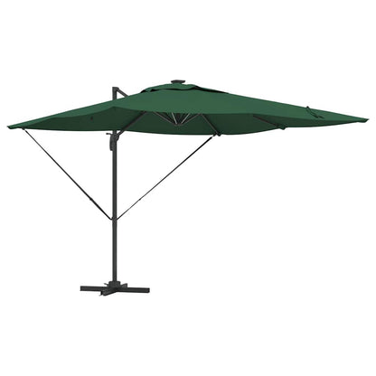 vidaXL Sonnenschirm Grün 286 x 284 x 270 cm Aluminium und Polyester