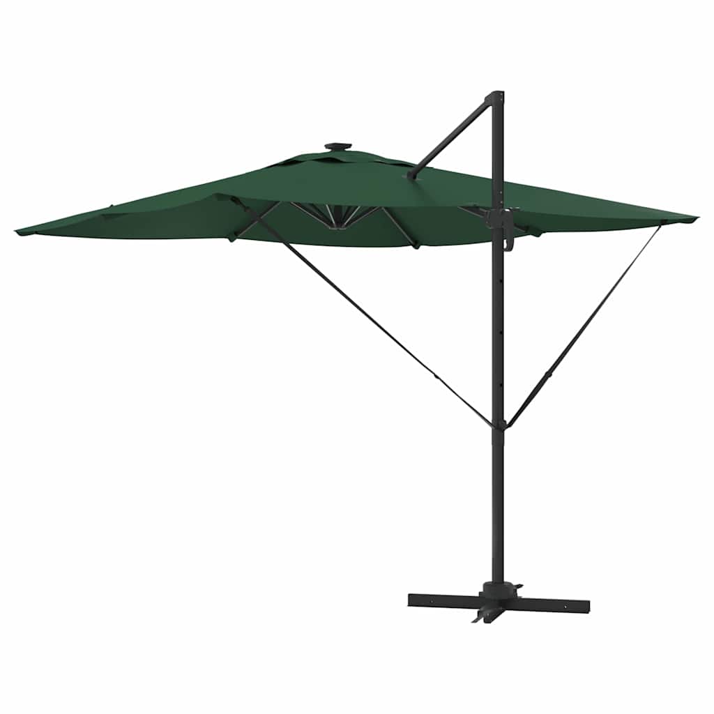 vidaXL Sonnenschirm Grün 286 x 284 x 270 cm Aluminium und Polyester