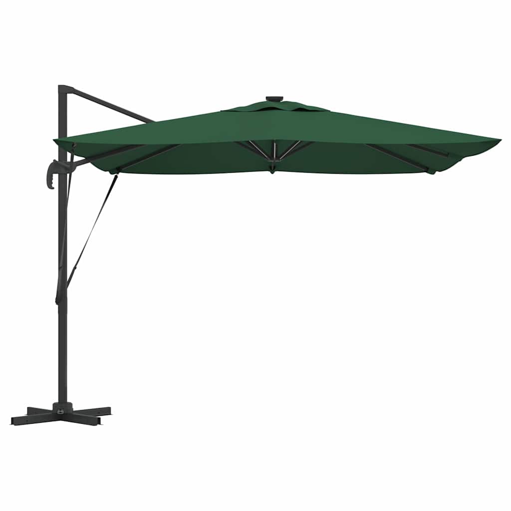 vidaXL Sonnenschirm Grün 286 x 284 x 270 cm Aluminium und Polyester