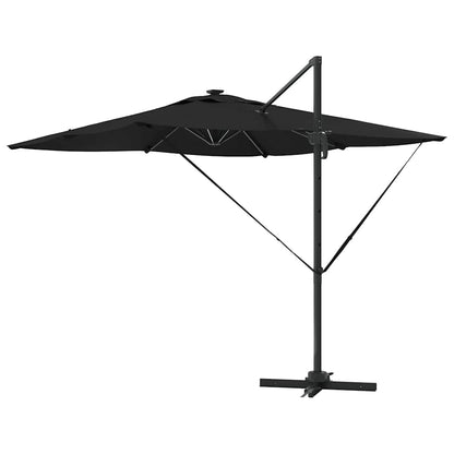 vidaXL Sonnenschirm Schwarz 286 x 284 x 270 cm Aluminium und Polyester