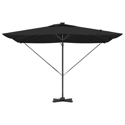 vidaXL Sonnenschirm Schwarz 286 x 284 x 270 cm Aluminium und Polyester