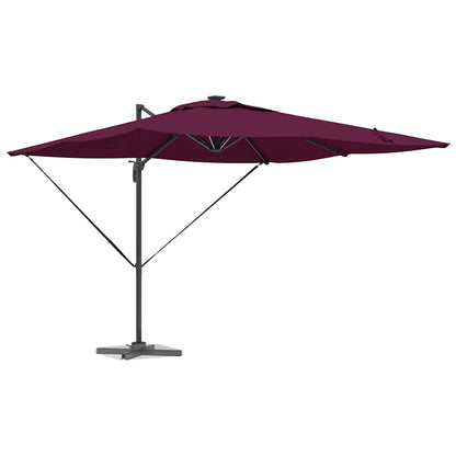 vidaXL Sonnenschirm Bordeauxrot 286 x 284 x 270 cm