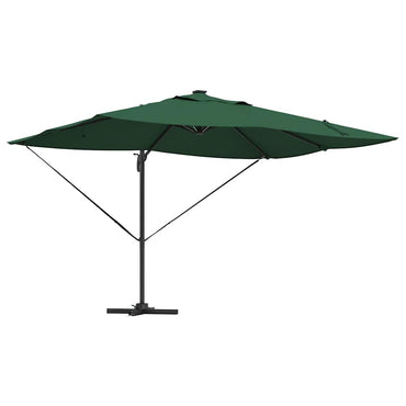 vidaXL Sonnenschirm Grün 352 x 251 x 265 cm Polyester und Aluminium