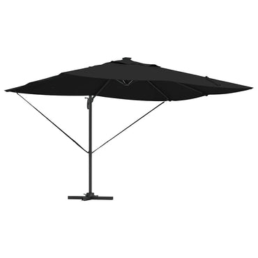 vidaXL Sonnenschirm Schwarz 352 x 251 x 265 cm Polyester und Aluminium