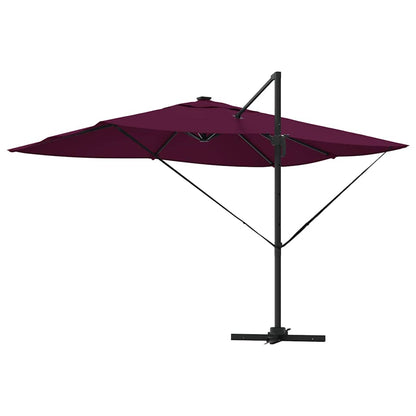 vidaXL Sonnenschirm mit Schloss Bordeauxrot 352 x 251 x 265 cm