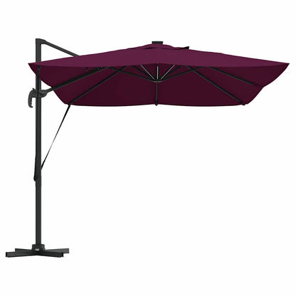 vidaXL Sonnenschirm mit Schloss Bordeauxrot 352 x 251 x 265 cm