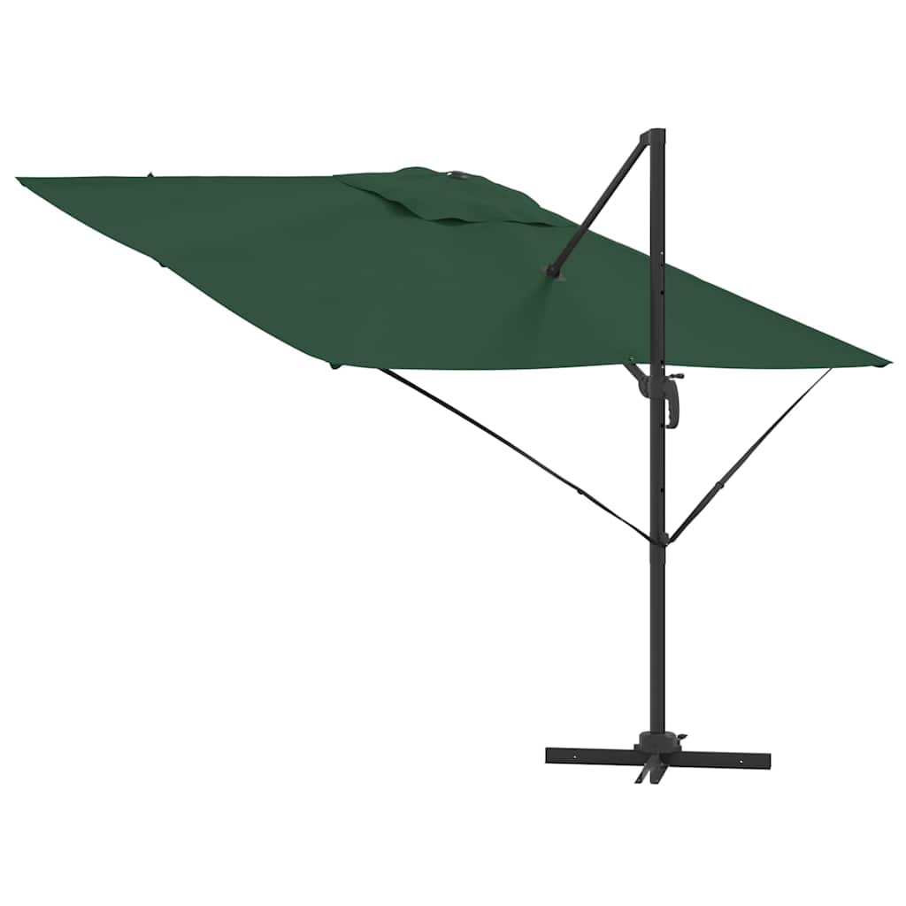 Roma Parasol Grün 286 x 284 x 265 cm Aluminium und Polyester