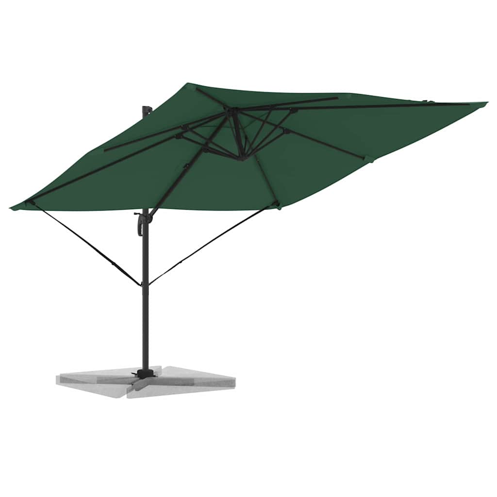 Roma Parasol Grün 286 x 284 x 265 cm Aluminium und Polyester