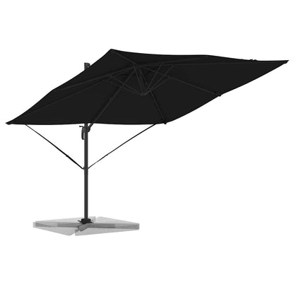Roma Parasol Schwarz 286 x 284 x 265 cm Aluminium und Polyester