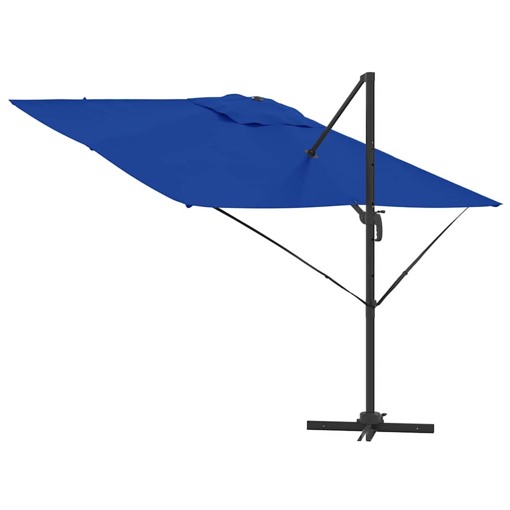 Roma Parasol Blau 286 x 284 x 265 cm Aluminium und Polyester