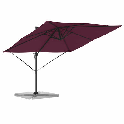 Roma Parasol Rot 286 x 284 x 265 cm Aluminium und Polyester