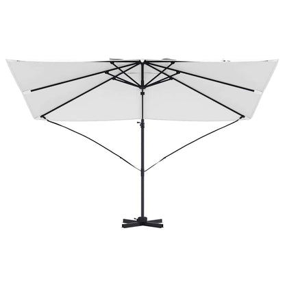vidaXL Sonnenschirm Sand 351 x 250 x 260 cm Polyester und Aluminium