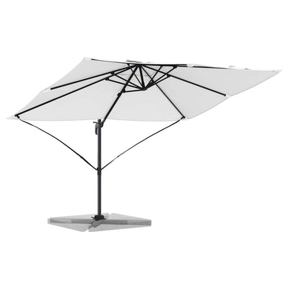 vidaXL Sonnenschirm Sand 351 x 250 x 260 cm Polyester und Aluminium