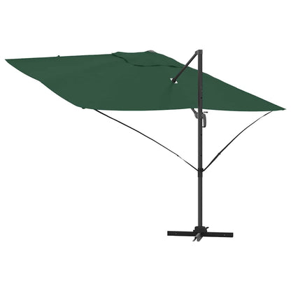 vidaXL Sonnenschirm Grün 351 x 250 x 260 cm Polyester und Aluminium