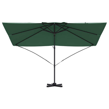 vidaXL Sonnenschirm Grün 351 x 250 x 260 cm Polyester und Aluminium