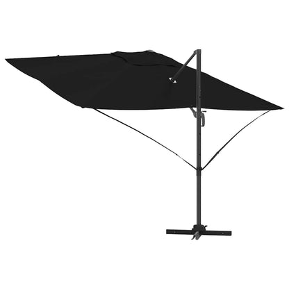 vidaXL Sonnenschirm Schwarz 351 x 250 x 260 cm Polyester und Aluminium