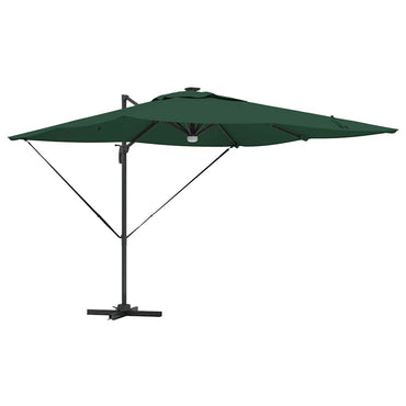 vidaXL Roma Parasol Grün 286 x 284 x 270 cm Aluminium und Polyester