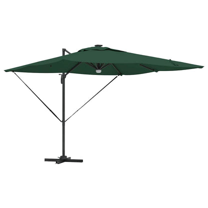 vidaXL Roma Parasol Grün 286 x 284 x 270 cm Aluminium und Polyester