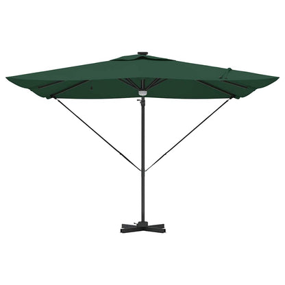 vidaXL Roma Parasol Grün 286 x 284 x 270 cm Aluminium und Polyester